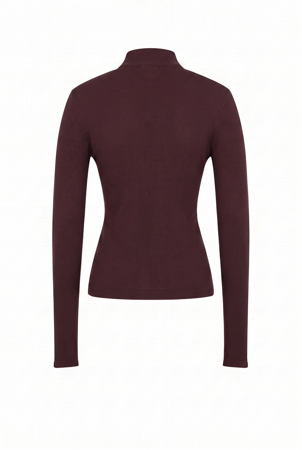 Asymmetric Gold Trim Top: Brown