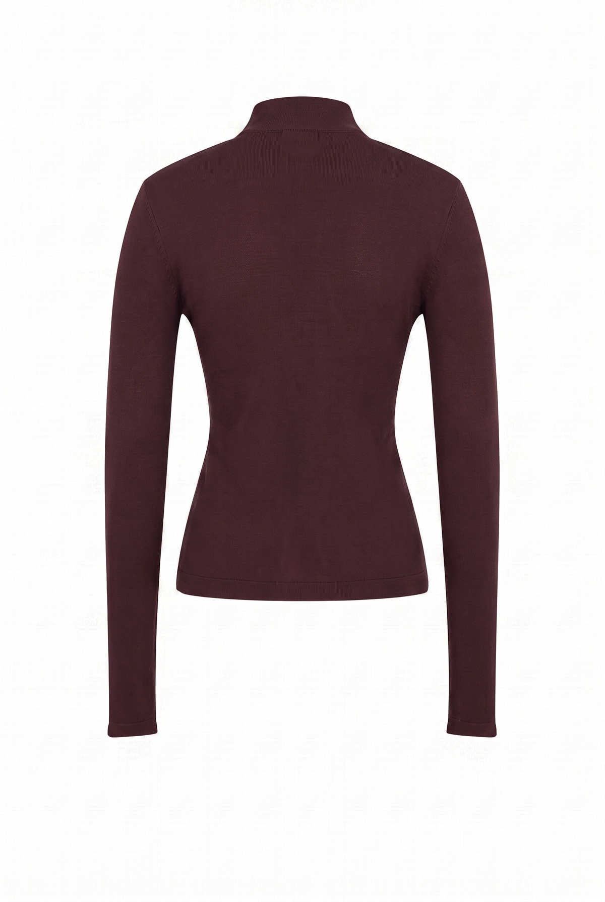 Asymmetric Gold Trim Top: Brown
