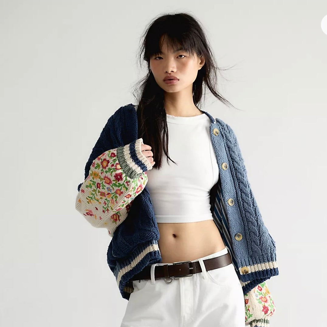 Flower Knit Cardigan