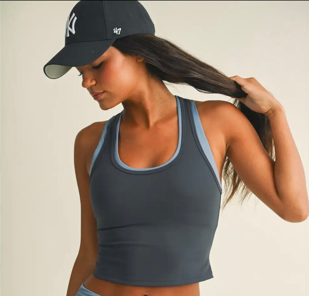 Double Layer WorkOut Set- Blue