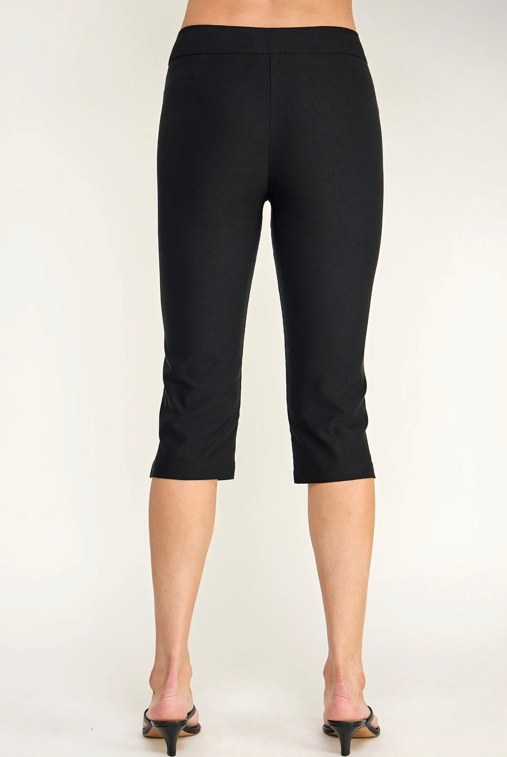 Capricorn Pants with Side Slit: Black
